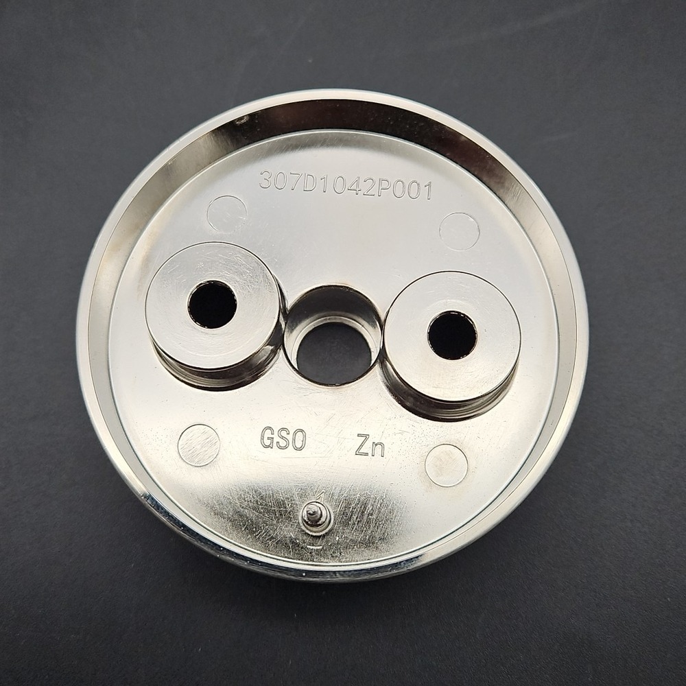 GE Cafe Oven 307D1042P001 Brushed Stainless Knob Bezel GSO Zn 1 OEM 307D1042P001